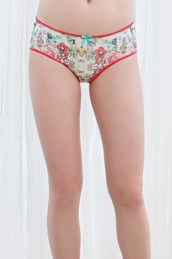 Zivame Floral Print Low Rise Hipster Panty