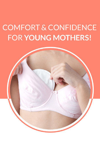 Nursing Bra For Mothers. Moms Bra With New Disposable Breast Pad
