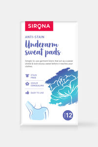 Buy Sirona Ultra-Thin Odour Concealing Under Arm Sweat Pads (Pack of 12)- White