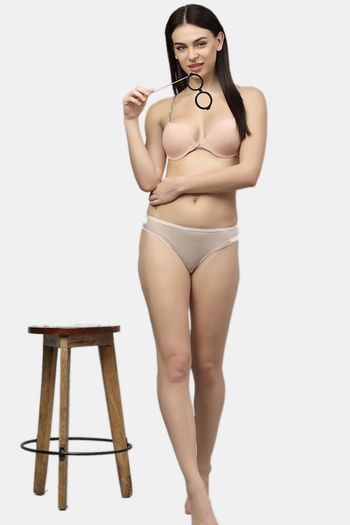 Buy PrettyCat Push-Up 3/4Th Coverage T-Shirt Bra - Beige at Rs.405