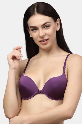 Buy PrettyCat Push-Up 3/4Th Coverage T-Shirt Bra - Purple at Rs.405 online