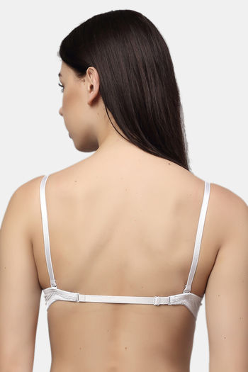 Buy PrettyCat Push-Up 3/4Th Coverage T-Shirt Bra - White at Rs.405 online