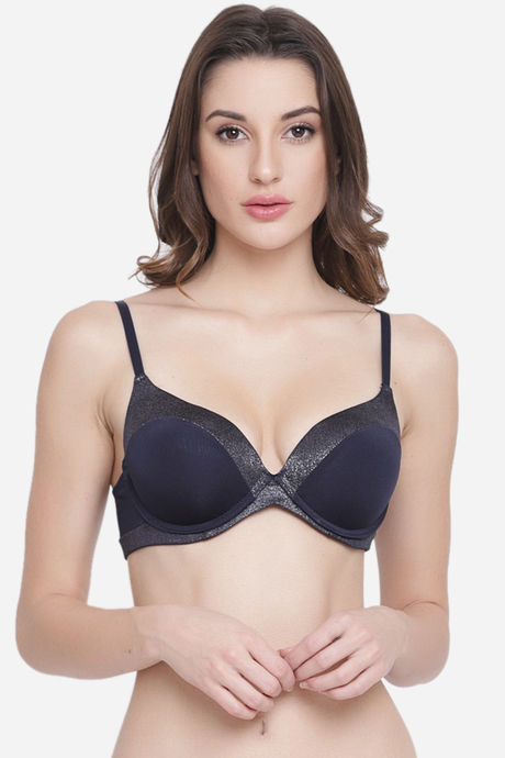 Buy PrettyCat Push-Up 3/4Th Coverage Push-Up Bra - Blue at Rs.405