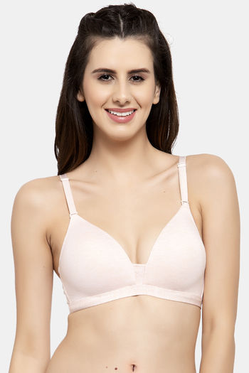 Buy PrettyCat Push-Up 3/4Th Coverage T-Shirt Bra - Pink at Rs.405 online