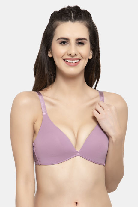 PrettyCat Padded 3/4Th Coverage T-Shirt Bra - Mouve