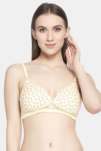 Buy PrettyCat Padded 3/4Th Coverage T-Shirt Bra - Yellow at Rs.315 online