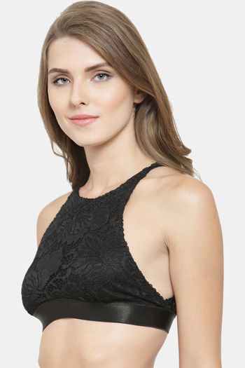 Buy online Black Printed Bralette Bra from lingerie for Women by Prettycat  for ₹399 at 56% off