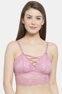 Buy PrettyCat Elegant Lace Brallete - Pink