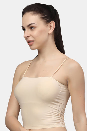 Buy PrettyCat Lightly Lined Full Coverage Bralette - Beige at Rs