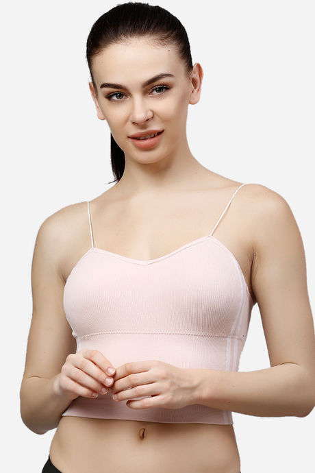 PrettyCat Lightly Lined Non-Wired Full Coverage Bralette - Pink