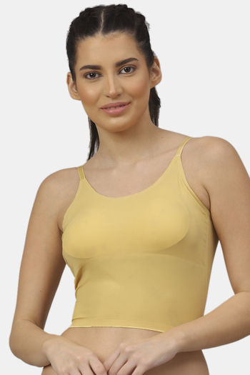 Buy PrettyCat Padded Non-Wired Full Coverage Bralette - Yellow