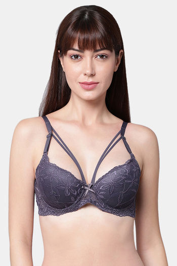 Buy Wacoal Single Layered Wired Full Coverage Lace Bra - Cherry
