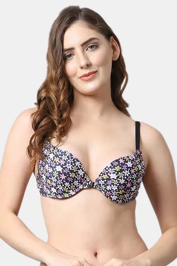 Buy PrettyCat Push-Up Wired Demi Coverage Bra - Multicolor at Rs