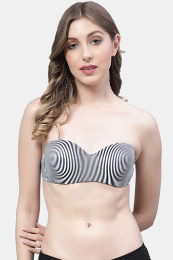 Buy PrettyCat Padded Wired Demi Coverage Strapless Bra - Assorted3