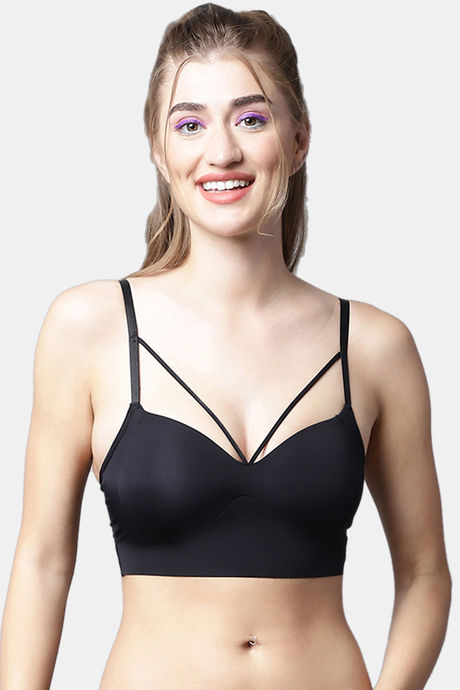 Buy PrettyCat Lightly Pushup Padded Non-wired Cage Neck Partywear
