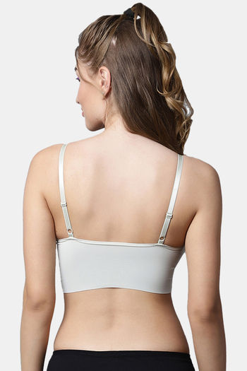 Buy PrettyCat Push-Up Non Wired 3/4th Coverage Cage Bra - White at