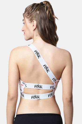 Buy PrettyCat Padded Non Wired 3/4th Coverage Bralette - White at Rs.405  online