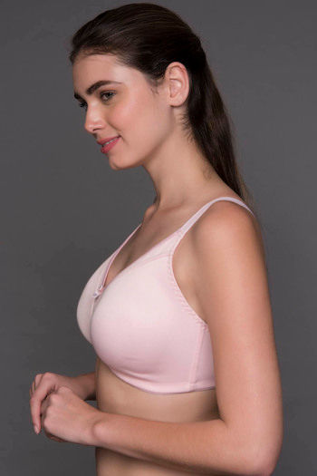 Buy Zivame High Strength Single Layered Non Wired Full Coverage Super  Support Bra-Pink at Rs.344 online