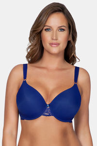Buy Parfait Full Coverage Padded Wired Bra - Blue