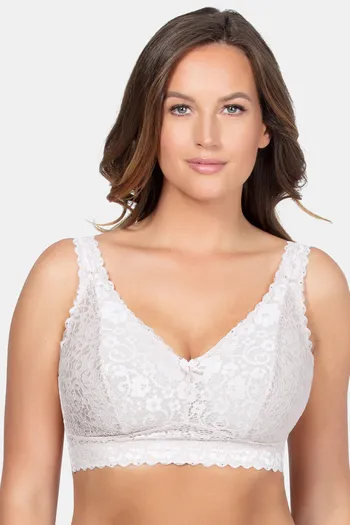 Buy Parfait Lightly Lined Non Wired Full Coverage Bralette - Pearl White