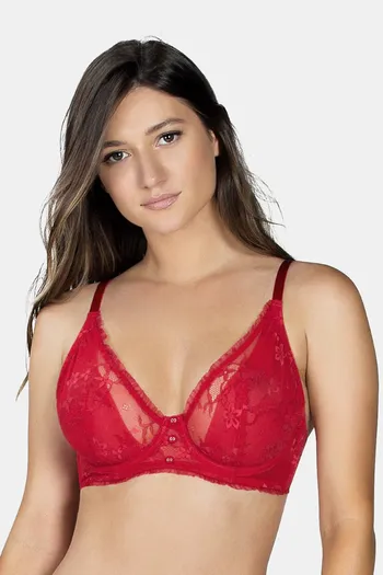 Hot Item] Full Coverage Large Size Wireless Longline Lace Bras