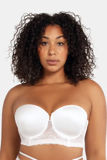 Buy Parfait Padded Wired Full Coverage Strapless Bra - Pearl White