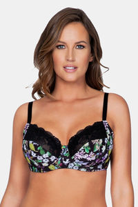 Buy Parfait Non Padded Wired Full Coverage Sleep Bra - Black Floral