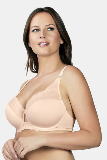 Buy Parfait Padded Wired Full Coverage T-Shirt Bra - Pearl White w Floral  Print at Rs.1749 online