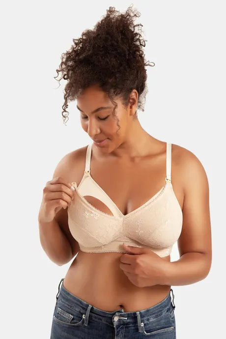 Buy Parfait Lightly Lined Non-Wired Full Coverage Maternity / Nursing Bra -  Porcelain at Rs.1499 online