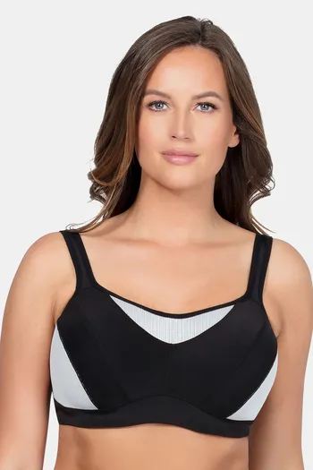 Buy Parfait Padded High Impact Moisture Wicking Sports Bra - Black at  Rs.736 online