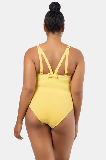 Two-piece swimsuit Louis Vuitton Yellow size 6 US in Cotton - elasthane -  18526356