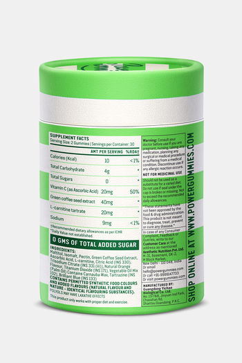 Buy Power Gummies The Beach Body With Green Coffee L-Carnitine Vitamin-C  Weight Management Gummies For Men & Women - (60 Gummies - 150 Gm - 1 Month  Pack )