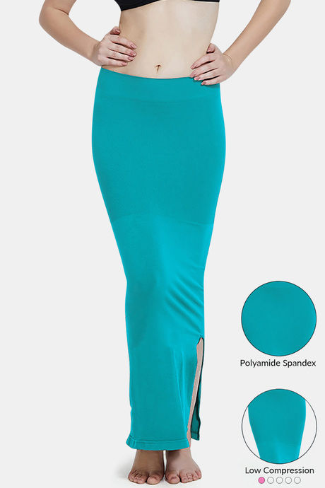 Zivame Medium Control Mermaid Saree Shapewear ™-Turquoise