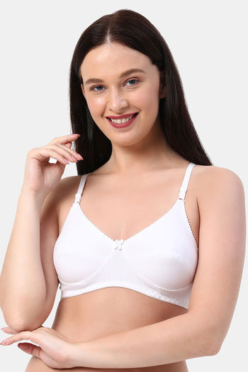 Planetinner Non Padded Non Wired Super Support Bra - White