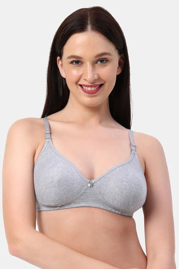 Planetinner Non Padded Non Wired Every Day Moulded T-Shirt Bra - Grey