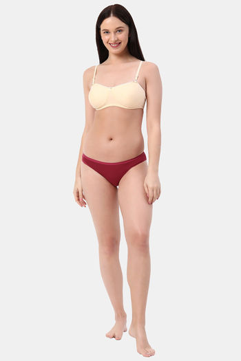 Buy Planetinner Non Padded Non Wired Balconette Bra - White at Rs.520  online