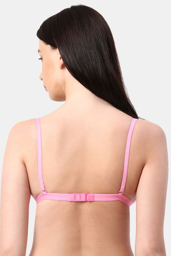 Buy Planetinner Non Padded Non Wired Backless Plunge Bra - Light Pink at  Rs.440 online