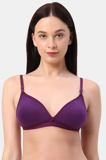 Buy Planetinner Non Padded Non Wired Backless Plunge Bra - Wine at