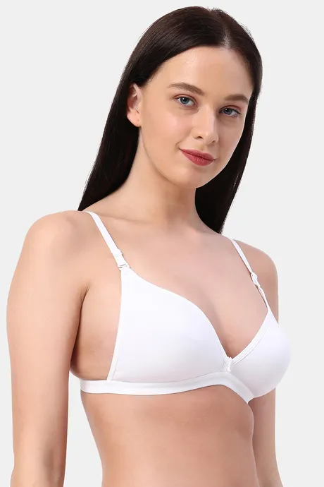 Buy Planetinner Non Padded Non Wired Backless Plunge Bra - White at Rs.440  online