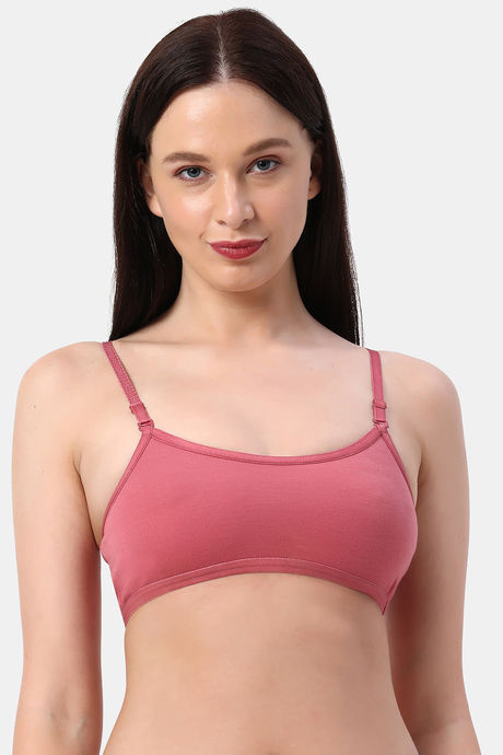 sports bra, medium support, non wired, removable padded, antelope