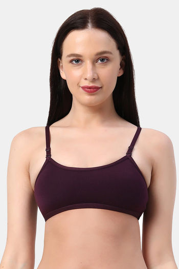 Enamor Antimicrobial Teenager Full Coverage Non-Wired Non Padded Beginners  Bra - Skin