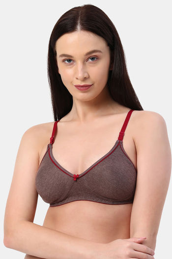 Buy Planetinner Non Padded Non Wired Everday Bra - Brown at Rs.560 online
