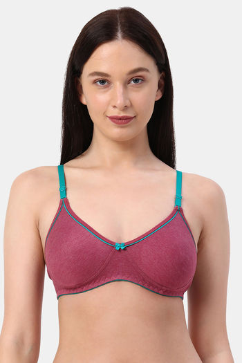 Planetinner Non Padded Non Wired Everday Bra - Magenta