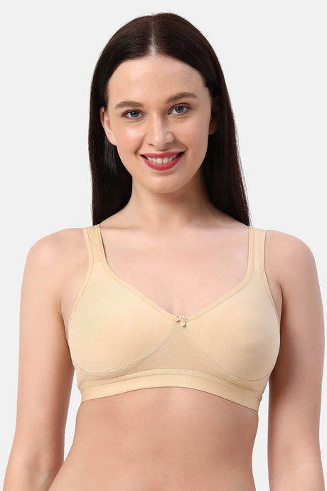 Buy Planetinner Non Padded Non Wired Melange Fabric Super Support