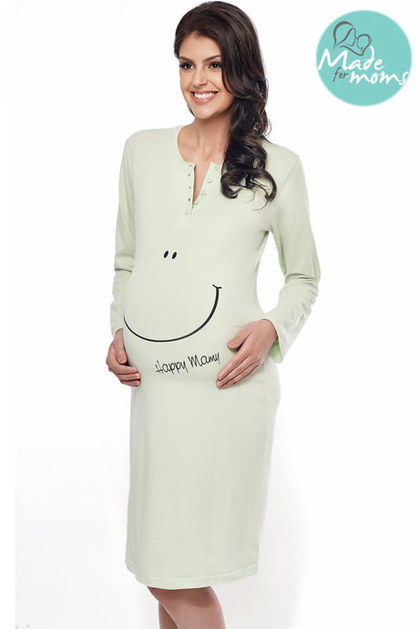 Buy Zivame Made for Moms Henley Neck Full Sleeved Night Dress