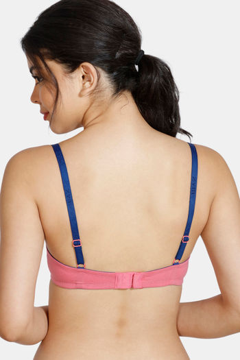 Wired Medium Coverage T-Shirt Bra-Coral 