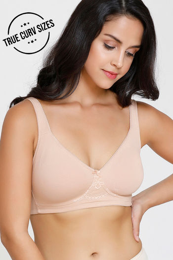 Buy Zivame True Curv Single Layered Non Wired 3/4th Coverage Minimiser Bra  - Beige at Rs.422 online