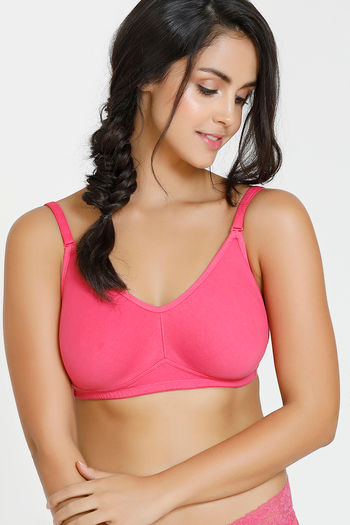 Buy Zivame Pink Full Coverage Double Layered Bra for Women's Online @ Tata  CLiQ