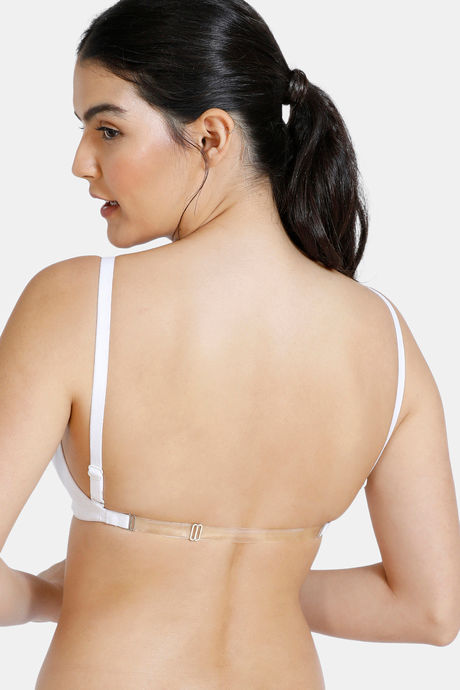 Buy Zivame Double Layered Non Wired Full Coverage Ultra Low Back Backless  Bra - White at Rs.299 online