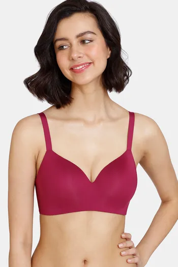 Buy Zivame Wonderwire Padded Wired 3/4th Coverage T-Shirt Bra - Raspberry  Radiance at Rs.1271 online